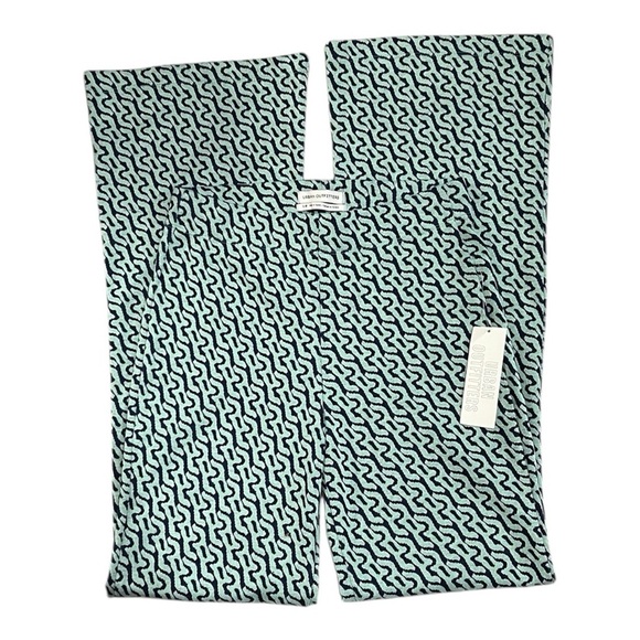 Urban Outfitters Blue and Green Casual Retro Flare Leg Bottoms Size S - Picture 5 of 9